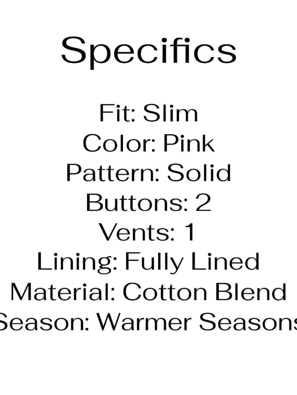 Express 36S 30x29 Pink Full Suit 2-Button Solid R860 - Picture 5 of 15